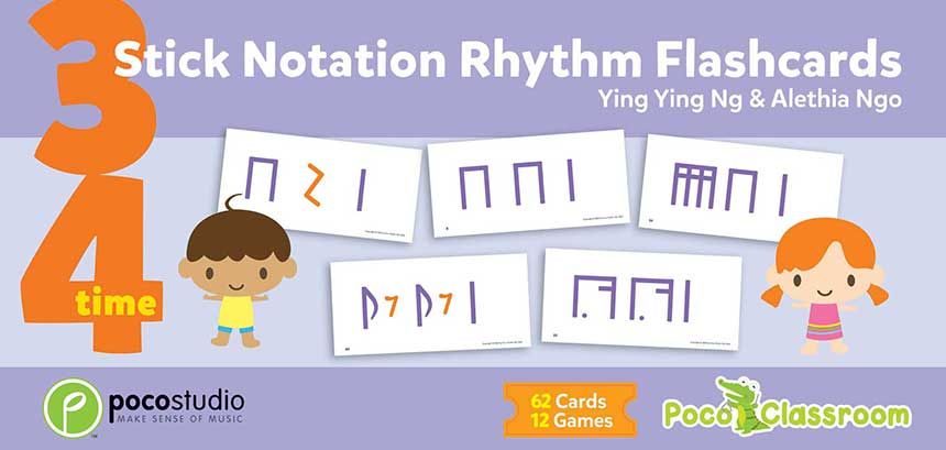 3/4 Stick Notation Rhythm Flashcards – MS WORKS Pte Ltd