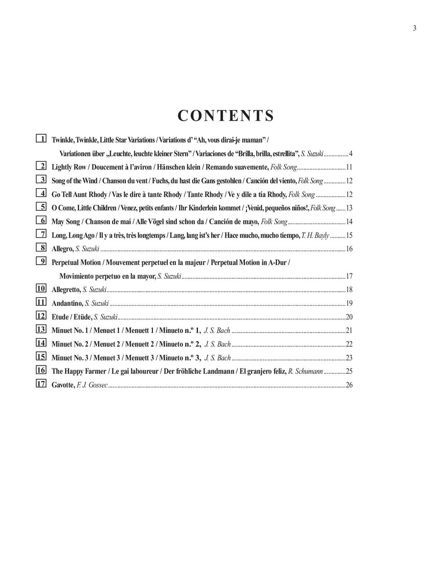 Suzuki Violin School, Piano Accompaniment Volume 1 – MS WORKS Pte Ltd