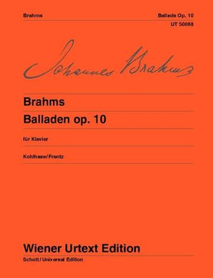 Brahms: Ballades Op. 10