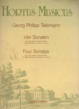 Load image into Gallery viewer, Four Sonatas for Treble Recorder and Basso continuo