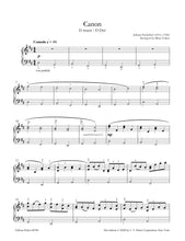 Load image into Gallery viewer, Johann Pachelbel Canon in D (Arranged for Piano)