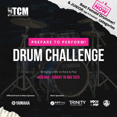 Prepare to Perform! - Drum Challenge 2025 (only for Credit Card Option)
