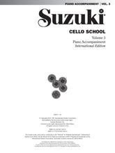 Load image into Gallery viewer, Suzuki Cello School, Piano Accompaniment Volume 3