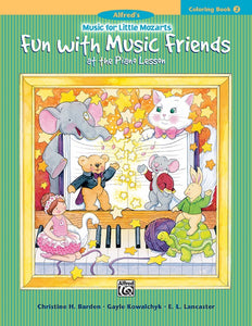 Coloring Book 2 - Fun with Music Friends at the Piano Lesson - MfLM