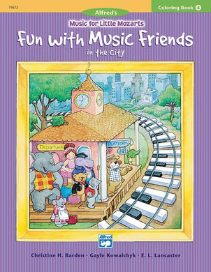 Coloring Book 4 - Fun with Music Friends in the City - MfLM