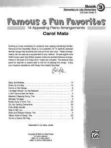 Famous & Fun Favorites, Book 3