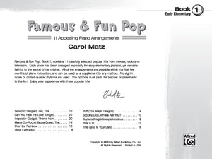 Famous & Fun Pop, Book 1