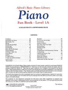 Alfred's Basic Piano Library: Fun Book 1A