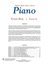 Load image into Gallery viewer, Alfred&#39;s Basic Piano Library: Technic Book 1A