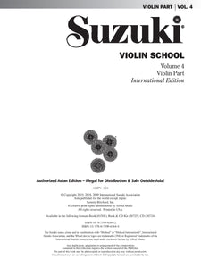 Suzuki Violin School, Volume 4 With CD