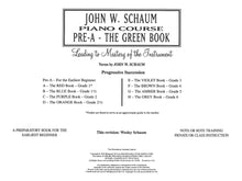 Load image into Gallery viewer, John W. Schaum Piano Course, Pre-A: The Green Book