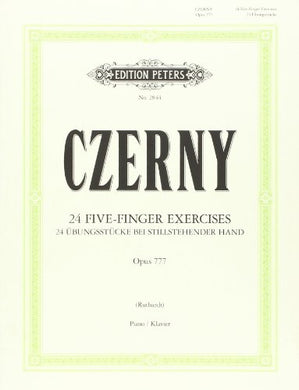 Carl Czerny: 24 Five-Finger Exercises Op. 777