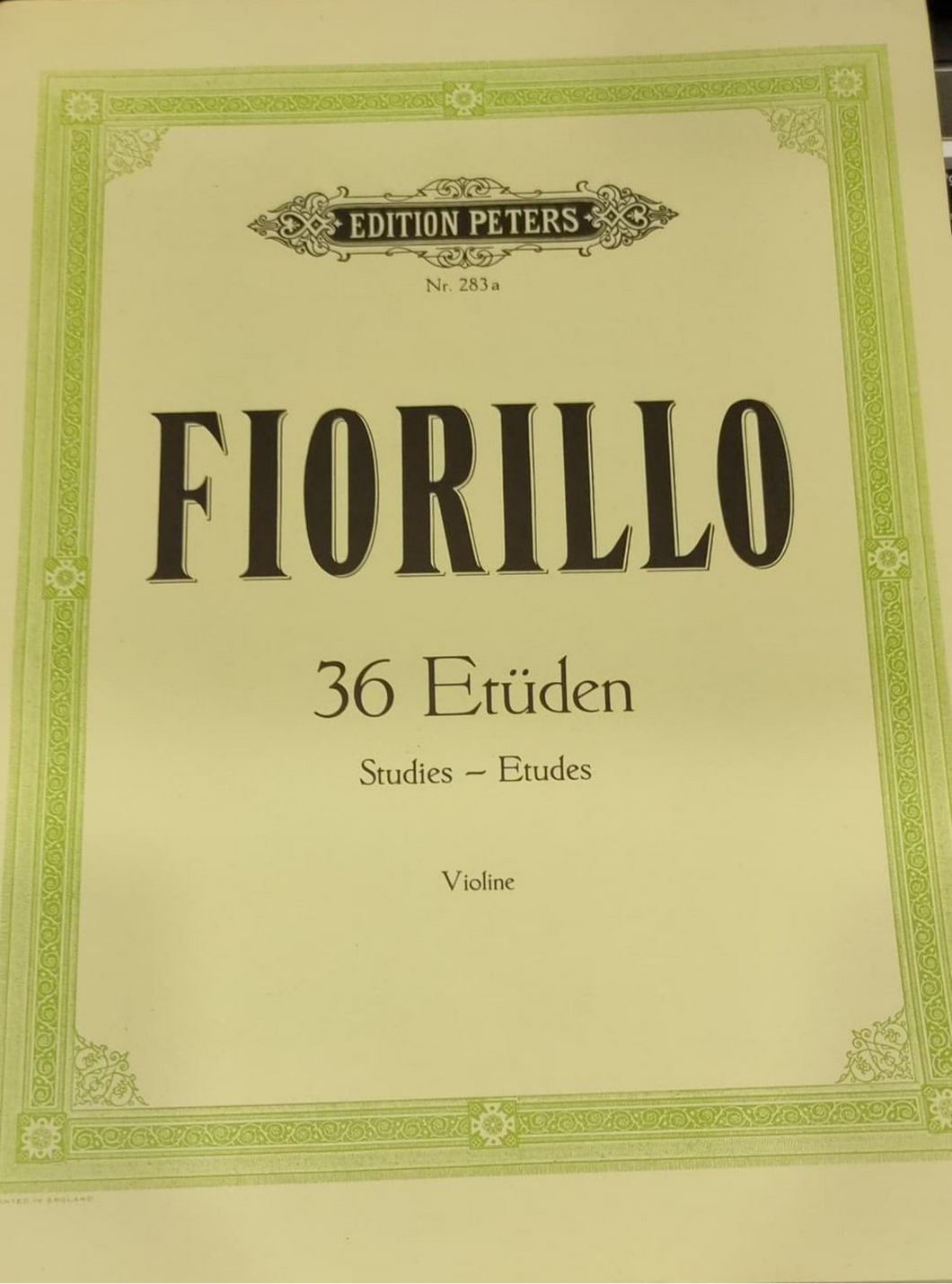 Federigo Fiorillo: 36 Studies