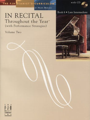 In Recital Throughout the Year, Volume Two, Book 6