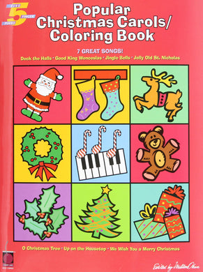 5 Finger- Popular Christmas Carols / Colouring Book
