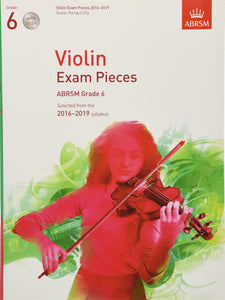 Violin Exam Pieces 2016–2019, ABRSM Grade 6, Score, Part & 2 CDs