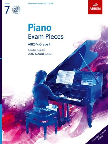Piano Exam Pieces 2017 & 2018, ABRSM Grade 7, with CD