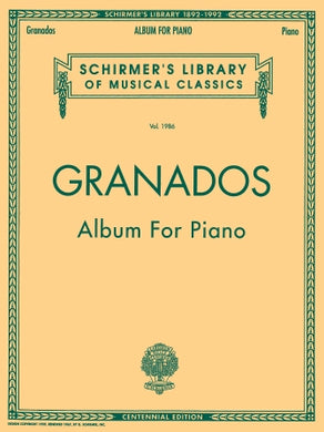 ALBUM FOR PIANO Schirmer Library of Classics Volume 1986