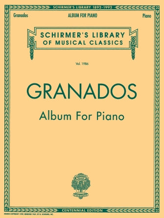 ALBUM FOR PIANO Schirmer Library of Classics Volume 1986