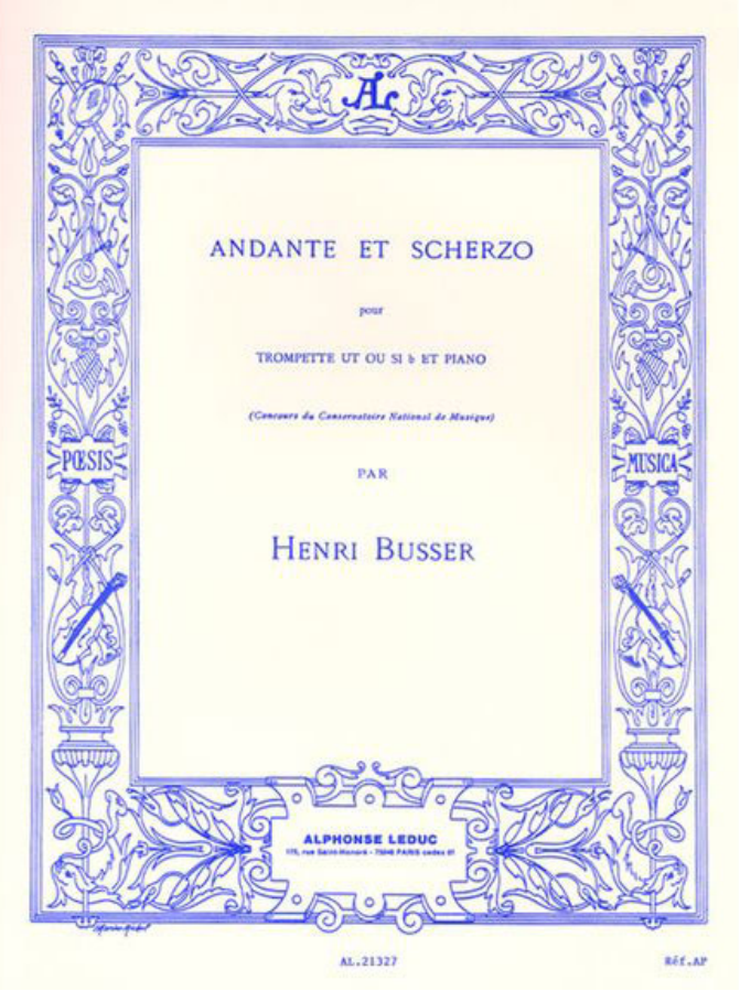 Henri Busser: Andante and Scherzo for Trumpet and Piano