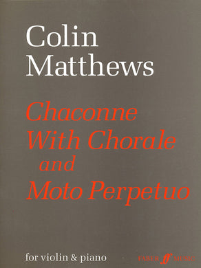 Chaconne with Chorale and Moto Perpetuo