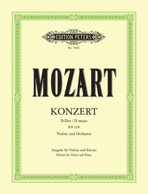 Wolfgang Amadeus Mozart: Concerto No. 4 in D K218