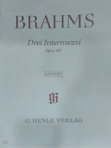 JOHANNES BRAHMS: Drei Intermezzi Op. 117