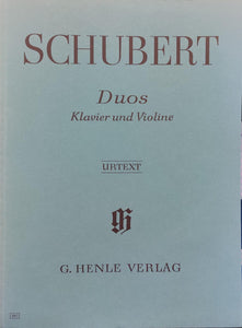 FRANZ SCHUBERT: Duos for Piano and Violin
