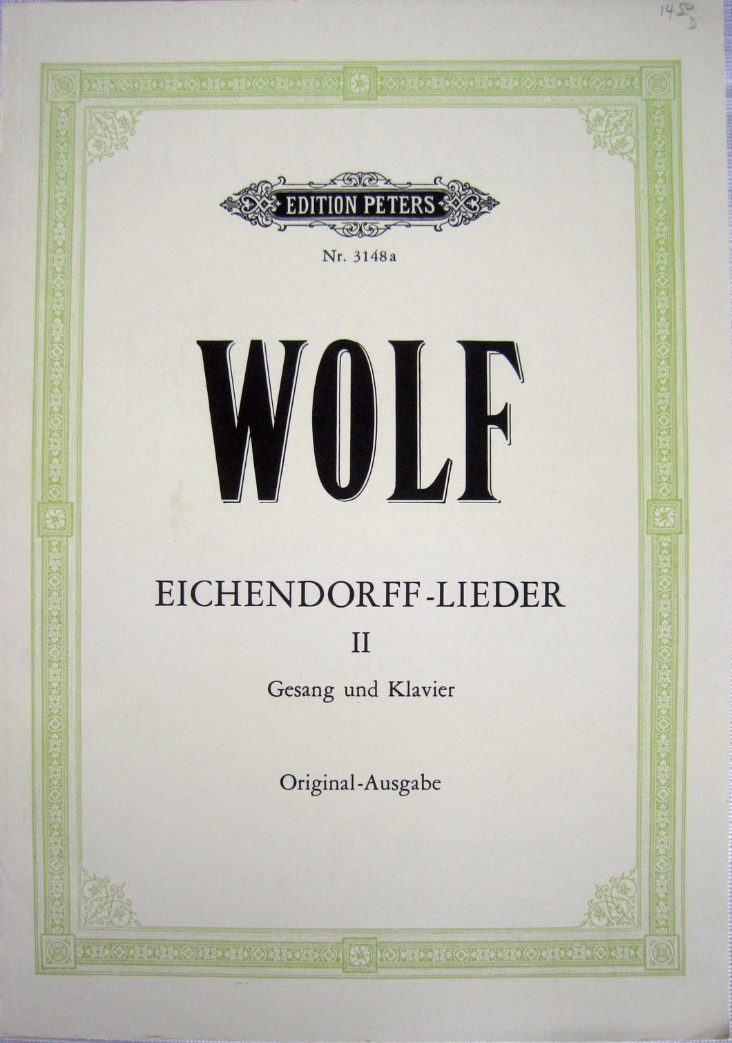 Hugo Wolf: Eichendorff-Lieder: 20 Songs Vol. 2