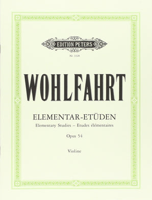 Franz Wohlfahrt: 40 Elementary Studies Op. 54