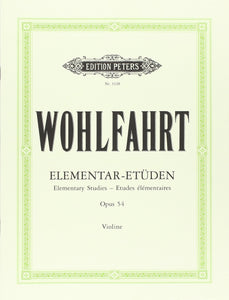 Franz Wohlfahrt: 40 Elementary Studies Op. 54