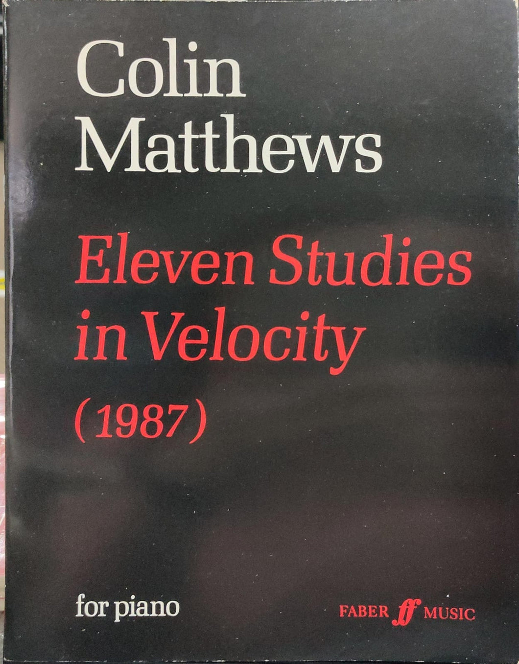 Eleven Studies in Velocity