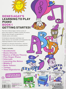 Denes Agay's Learning to Play Piano - Book 1
