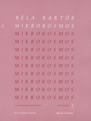 Béla Bartók Mikrokosmos 3 Definitive Edition