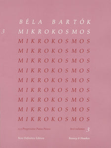 Béla Bartók Mikrokosmos 3 Definitive Edition