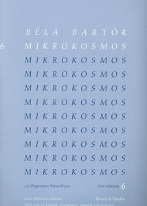 Béla Bartók: Mikrokosmos 6 Definitive Edition