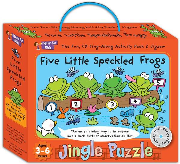 Music For Kids: Jingle Puzzle - Five Little Speckled Frogs