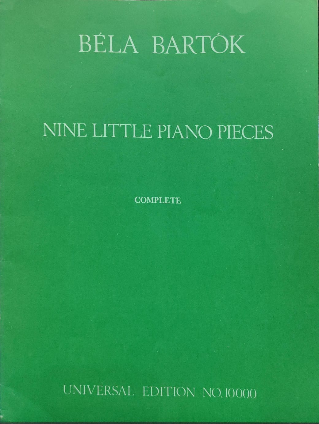 Béla Bartók: Nine Little Piano Pieces for piano