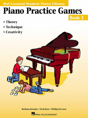 PIANO PRACTICE GAMES BOOK 3 Hal Leonard Student Piano Library