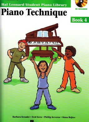 PIANO TECHNIQUE BOOK 4 BOOK WITH CD Hal Leonard Student Piano Library