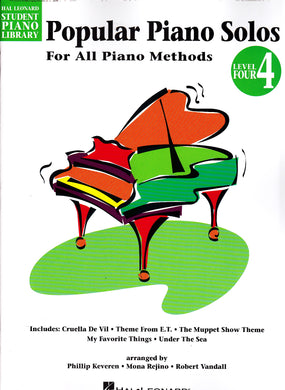 POPULAR PIANO SOLOS – LEVEL 4, Hal Leonard Student Piano Library