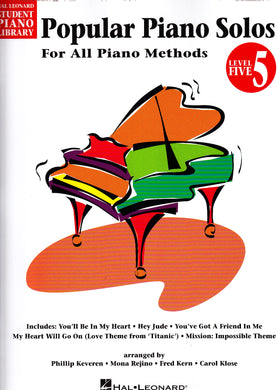 POPULAR PIANO SOLOS – LEVEL 5 Hal Leonard Student Piano Library