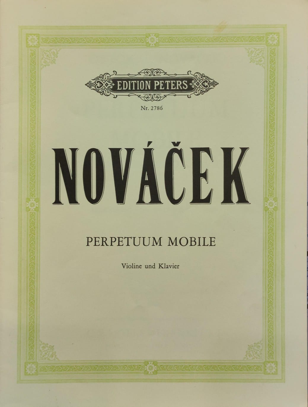 Ottokar Novacek: Perpetuum mobile