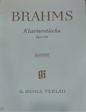 JOHANNES BRAHMS: Piano Pieces op. 119