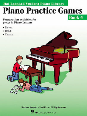 PIANO PRACTICE GAMES BOOK 4 Hal Leonard Student Piano Library