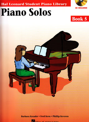 PIANO SOLOS BOOK 5 – BOOK/CD Hal Leonard Student Piano Library