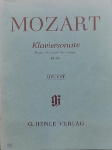 WOLFGANG AMADEUS MOZART: Piano Sonata D major K. 576