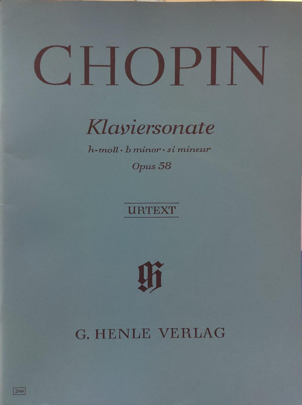 FRÉDÉRIC CHOPIN: Piano Sonata b minor op. 58