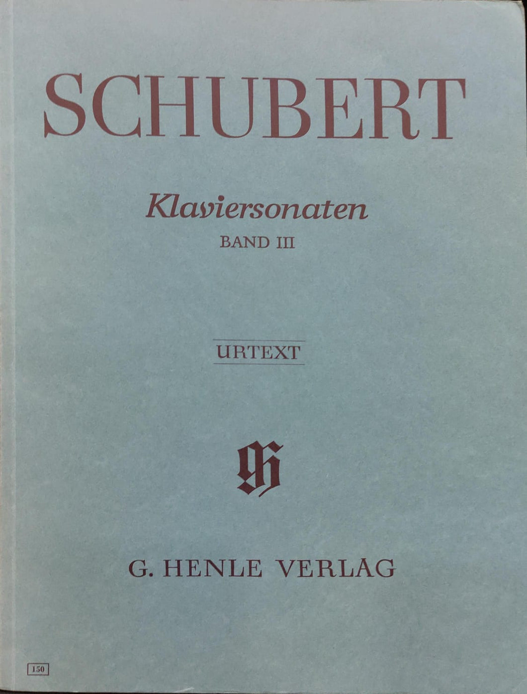 FRANZ SCHUBERT: Piano Sonatas, Volume III