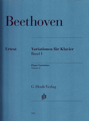 LUDWIG VAN BEETHOVEN: Piano Variations, Volume I